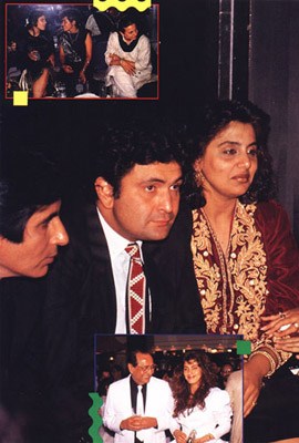 Neetu Singh and Rishi Kapoor with Amitabh Bachchan